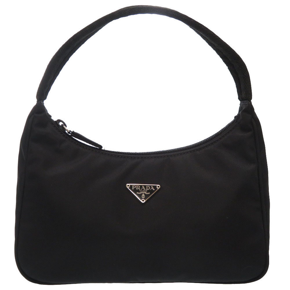 Prada Nylon Triangular Plate Accessory Pouch Hand… - image 1